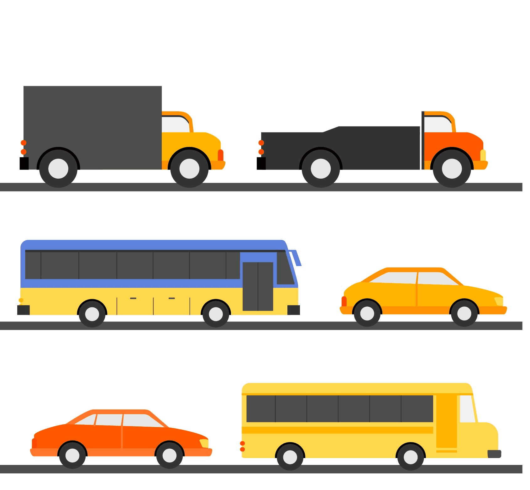 Commercial vehicles representing DOT and CDL medical exams